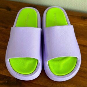 J/SLIDES - Squish EVA Platform Slide in Lilac/Mint